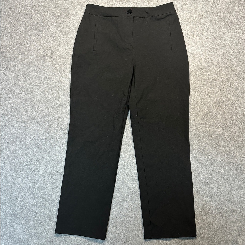 Rachel Zoe Tailored Trousers Size 2 Black Slim Straight Leg Workwear